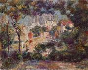 Pierre-Auguste Renoir Landschaft mit Ansicht von Sacre-Coeur oil painting